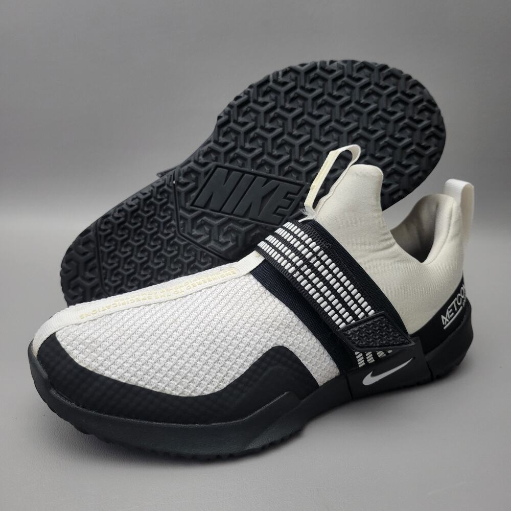 Nike Metcon Sport TB Mens Size 8.5 White Black Shoes Crossfit CI5820-100 Gym